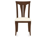 Canadel Dining Chair 0391 in YJ Faux Leather and 19 Cognac Washed, front view