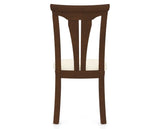 Canadel Dining Chair 0391 in YJ Faux Leather and 19 Cognac Washed, back view