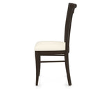 Canadel Dining Chair 0391 in YJ Faux Leather and 59 Davy's Grey, side view