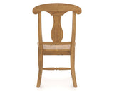 Canadel Champlain Dining Chair 0600 in Wood Seat and 01 Honey Washed, back view