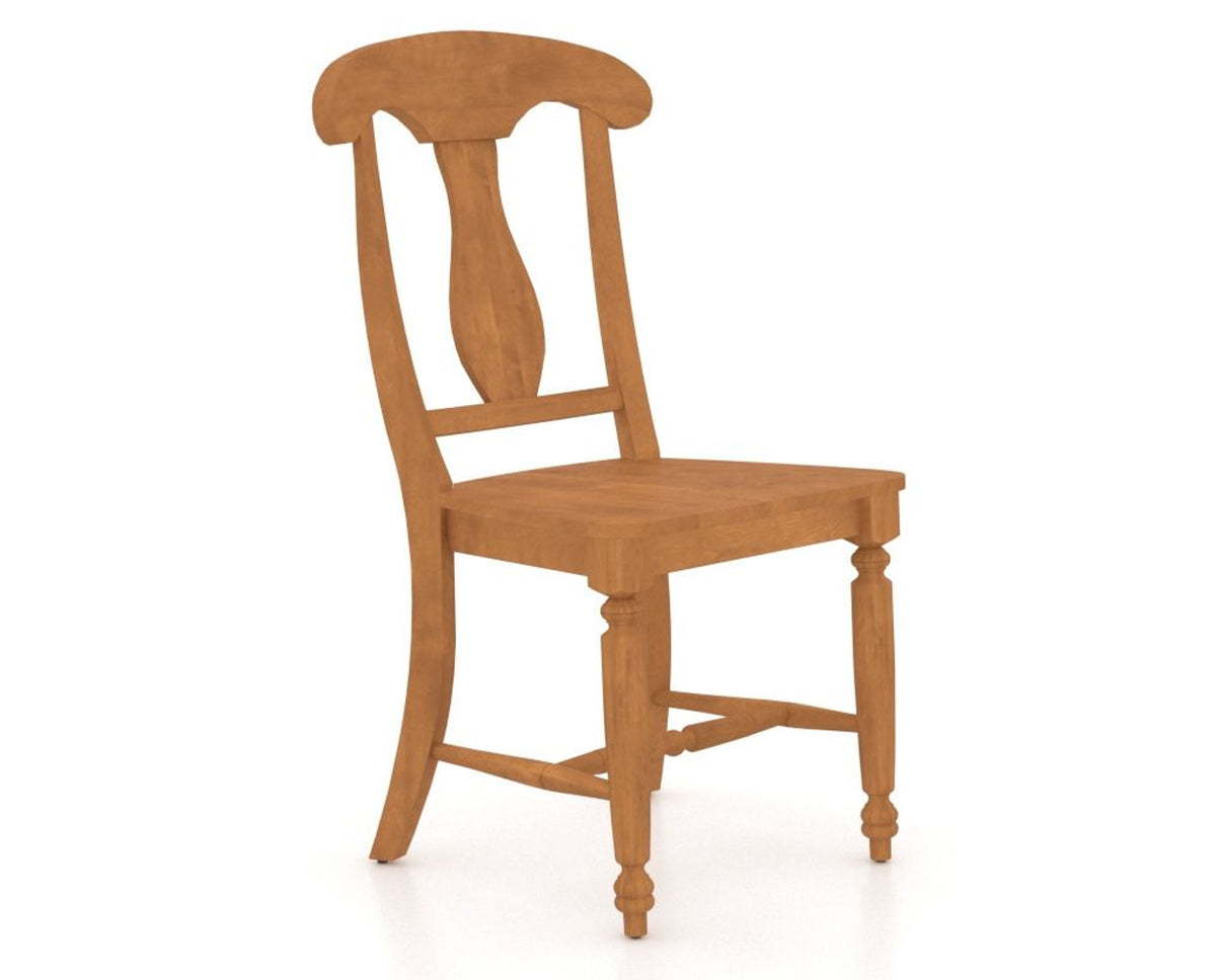 Canadel Dining Chair 0600 in Honey Washed, three-quarter view