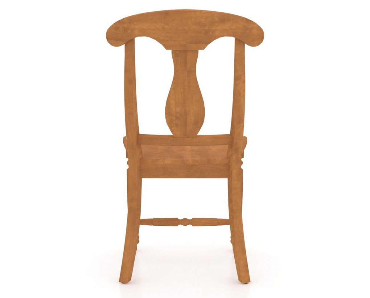 Canadel Dining Chair 0600 in Honey Washed, back view
