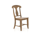 Canadel Champlain Dining Chair 0600 in Oak Washed, three-quarter view