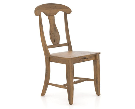 Canadel Champlain Dining Chair 0600 in Oak Washed, three-quarter view