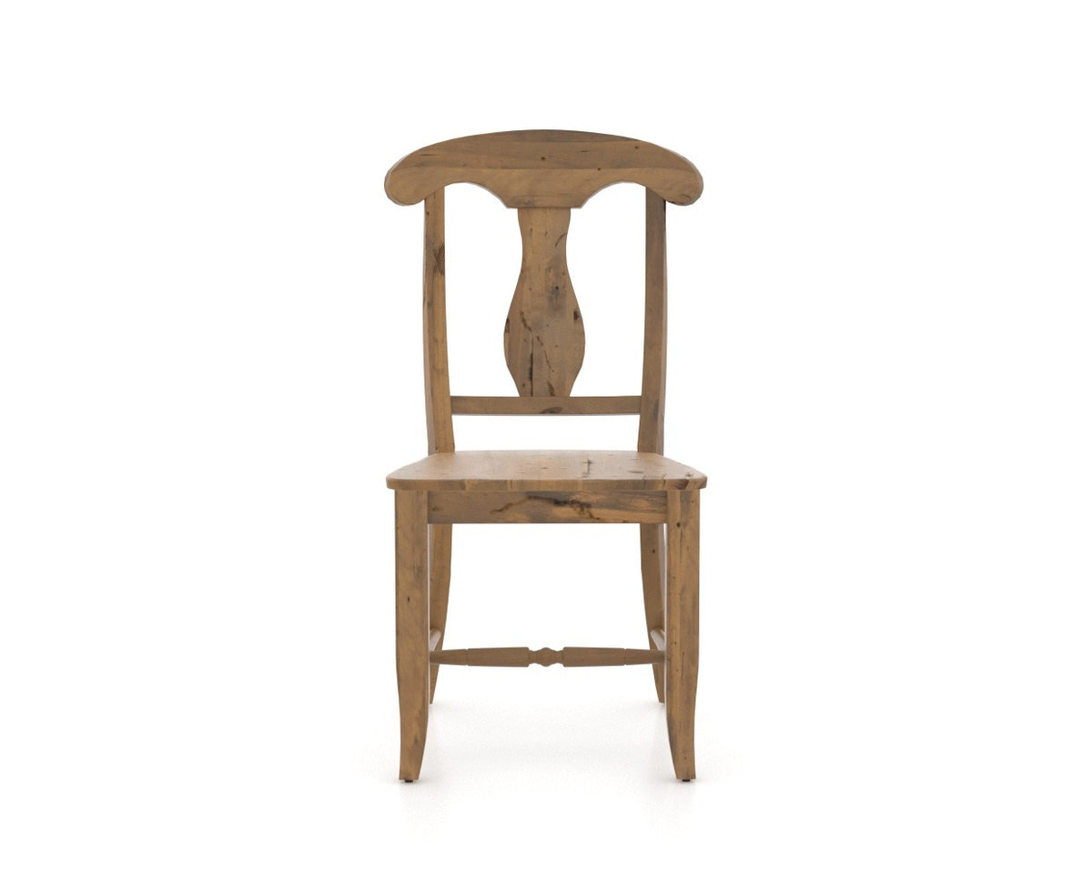 Canadel Champlain Dining Chair 0600 in Oak Washed, front view
