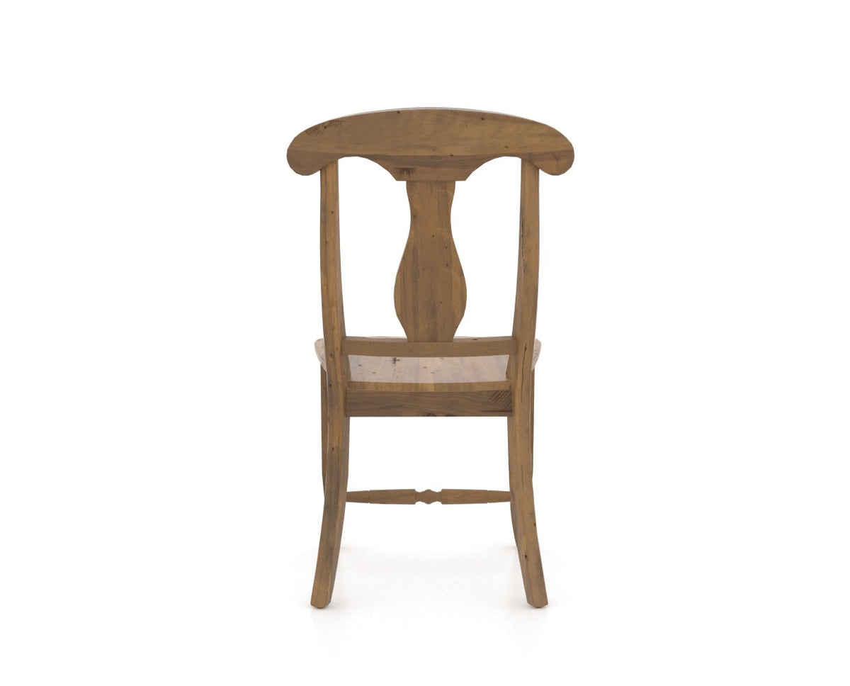 Canadel Champlain Dining Chair 0600 in Oak Washed, back view