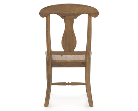 Canadel Champlain Dining Chair 0600 in Oak Washed, back view