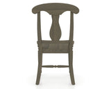 Canadel Dining Chair 0600 in Wood Seat and 08 Shadow, back view