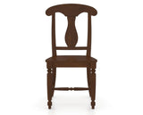 Canadel Dining Chair 0600 in Wood Seat and 19 Cognac Washed, front view