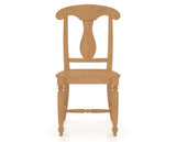 Canadel Dining Chair 0600 in Wood Seat and 20 Caramel Washed, front view