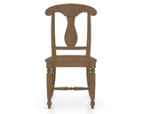 Canadel Dining Chair 0600 in Wood Seat and 25 Pecan Washed, front view