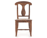 Canadel Champlain Dining Chair 0600 in Wood Seat and 33 Spice Washed, front view