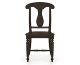 Canadel Dining Chair 0600 in Wood Seat and 59 Davy's Grey, front view