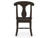 Canadel Dining Chair 0600 in Wood Seat and 59 Davy's Grey, back view