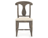 Canadel Champlain Dining Chair 0600 in 6K Sunbrella® and 08 Shadow, front view