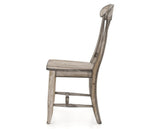 Canadel Champlain Dining Chair 0600 in Wood Seat and 72 Heritage Nature, side view