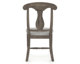 Canadel Champlain Dining Chair 0600 in 7C Fabric and 08 Shadow, back view