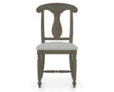 Canadel Dining Chair 0600 in 7C Fabric and 08 Shadow, front view