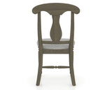 Canadel Dining Chair 0600 in 7C Fabric and 08 Shadow, back view