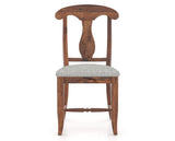 Canadel Champlain Dining Chair 0600 in 7C Fabric and 33 Spice Washed, front view