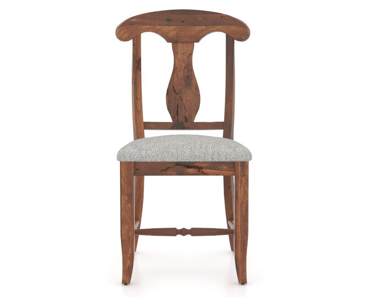 Canadel Champlain Dining Chair 0600 in 7C Fabric and 33 Spice Washed, front view
