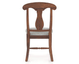 Canadel Champlain Dining Chair 0600 in 7C Fabric and 33 Spice Washed, back view