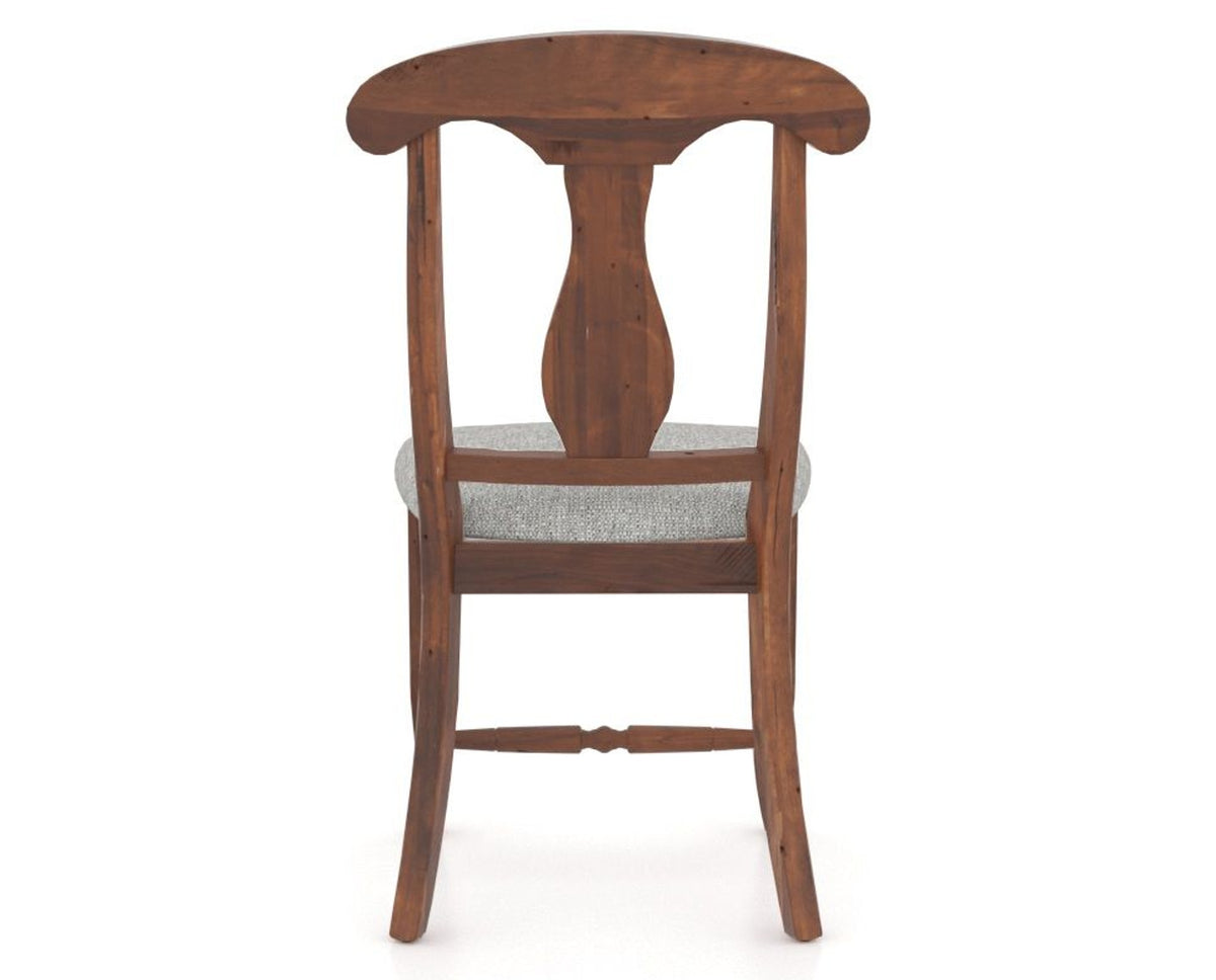 Canadel Champlain Dining Chair 0600 in 7C Fabric and 33 Spice Washed, back view