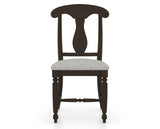 Canadel Dining Chair 0600 in 7C Fabric and 59 Davy's Grey, front view