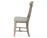 Canadel Champlain Dining Chair 0600 in 7C Fabric and 72 Heritage Nature, side view