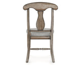 Canadel Champlain Dining Chair 0600 in 7C Fabric and 72 Heritage Nature, back view