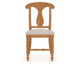 Canadel Dining Chair 0600 in FP Crypton® and 01 Honey Washed, front view