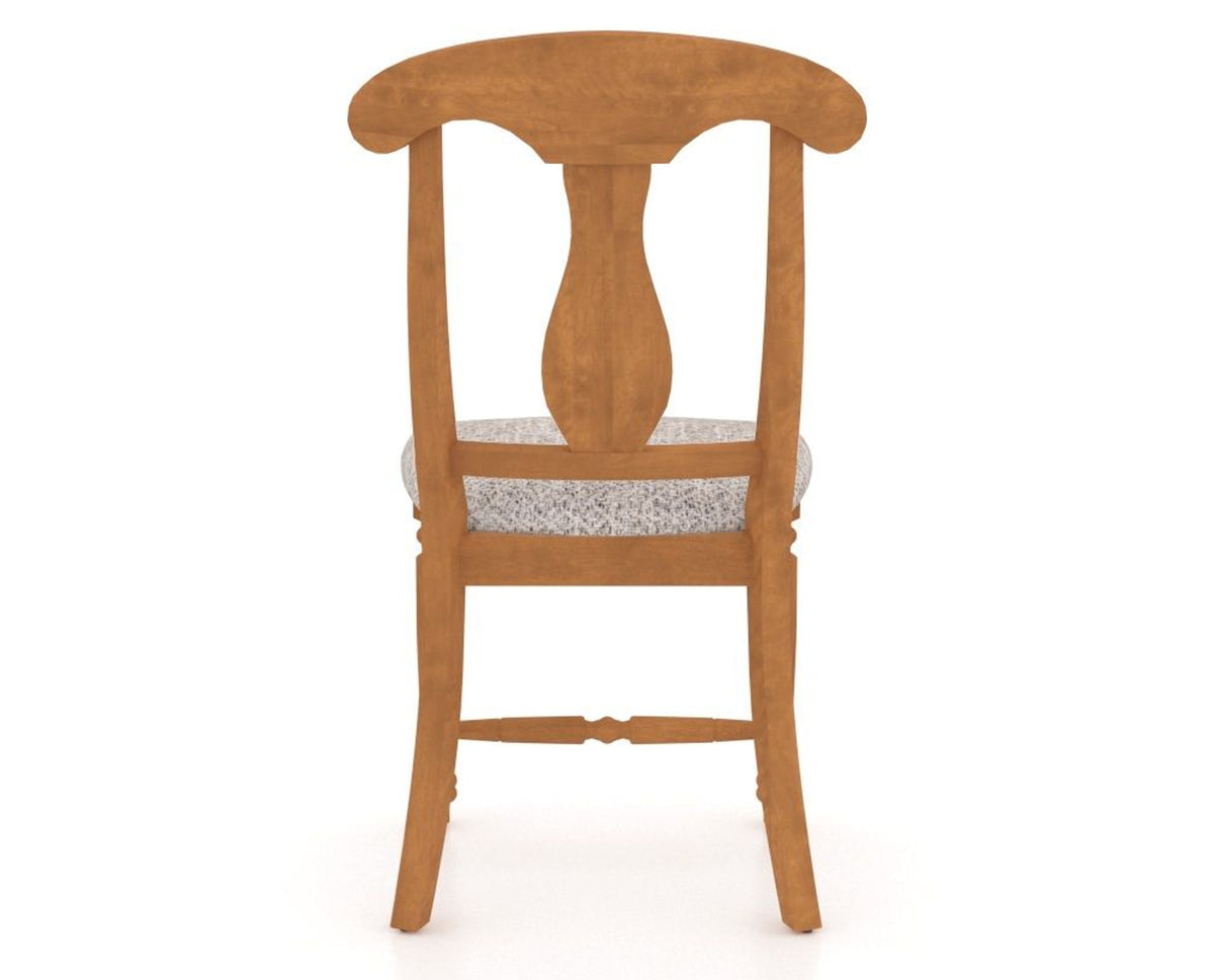 Canadel Dining Chair 0600 in FP Crypton® and 01 Honey Washed, back view