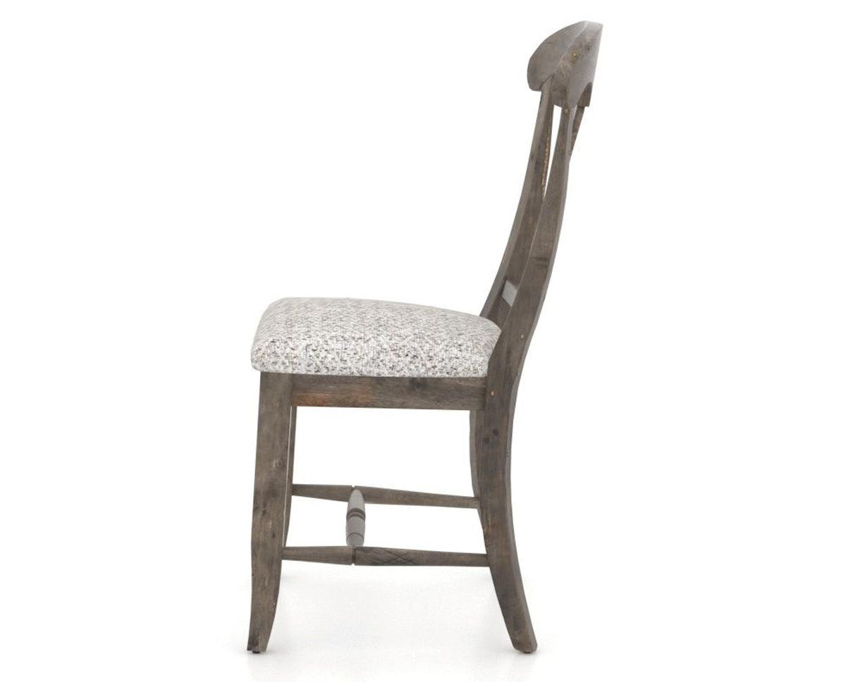Canadel Champlain Dining Chair 0600 in FP Crypton® and 08 Shadow, side view