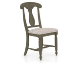 Canadel Dining Chair 0600 in FP Crypton® and 08 Shadow, three-quarter view