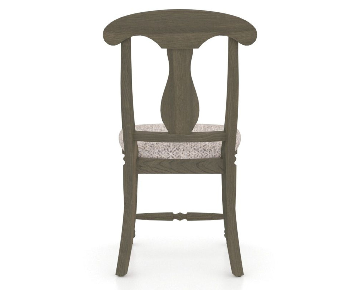 Canadel Dining Chair 0600 in FP Crypton® and 08 Shadow, back view