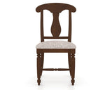 Canadel Dining Chair 0600 in FP Crypton® and 19 Cognac Washed, front view
