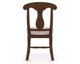 Canadel Dining Chair 0600 in FP Crypton® and 19 Cognac Washed, back view