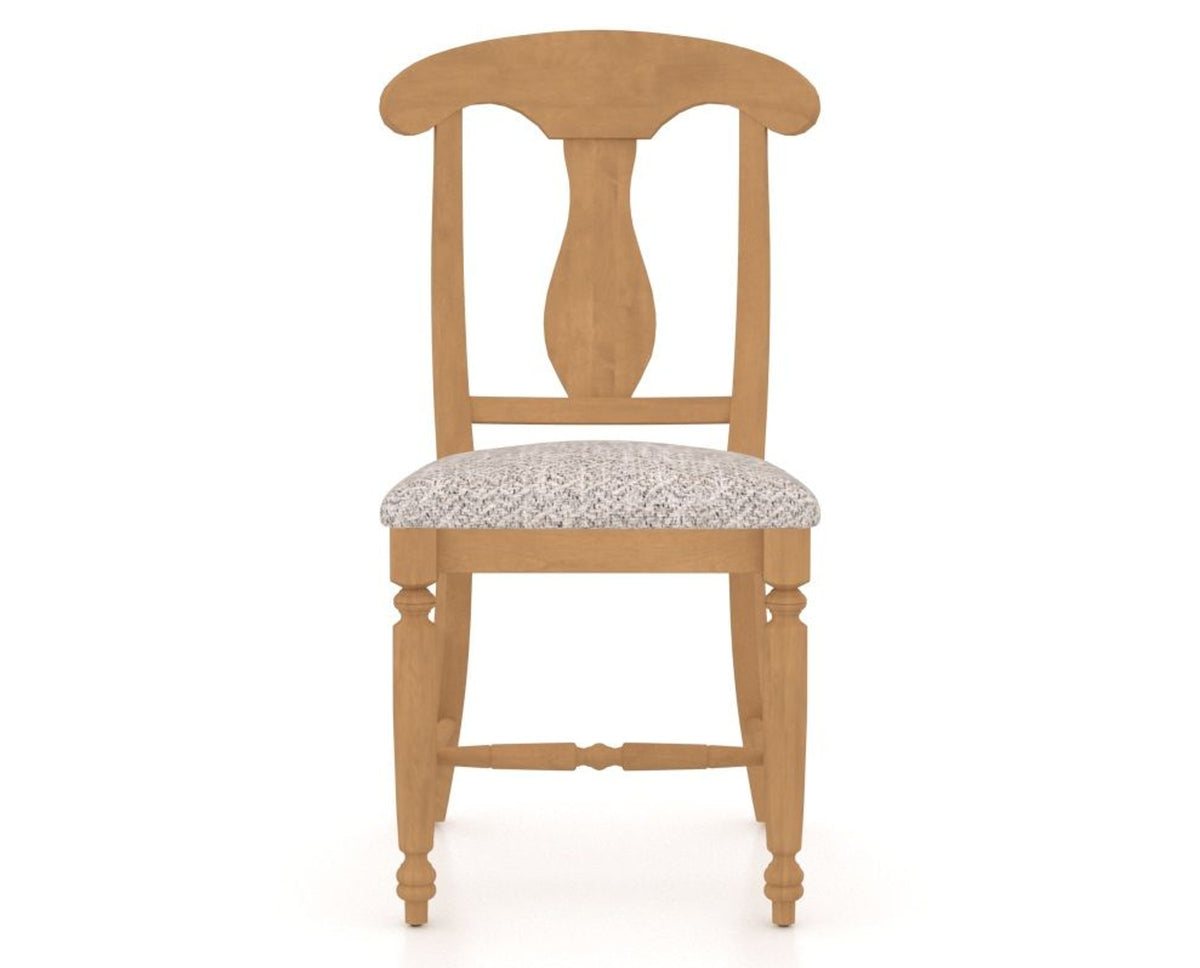 Canadel Dining Chair 0600 in FP Crypton® and 20 Caramel Washed, front view