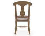 Canadel Dining Chair 0600 in FP Crypton® and 25 Pecan Washed, back view