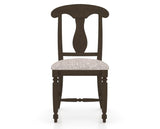 Canadel Dining Chair 0600 in FP Crypton® and 29 Hazelnut Washed, front view