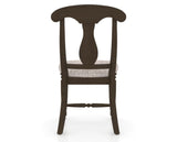 Canadel Dining Chair 0600 in FP Crypton® and 29 Hazelnut Washed, back view