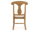 Canadel Champlain Dining Chair 0600 in FT InsideOut® and 01 Honey Washed, back view