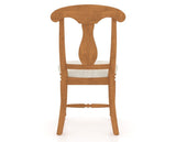 Canadel Dining Chair 0600 in FT InsideOut® and 01 Honey Washed, back view