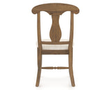 Canadel Champlain Dining Chair 0600 in FT InsideOut® and 03 Oak Washed, back view
