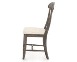 Canadel Champlain Dining Chair 0600 in FT InsideOut® and 08 Shadow, side view