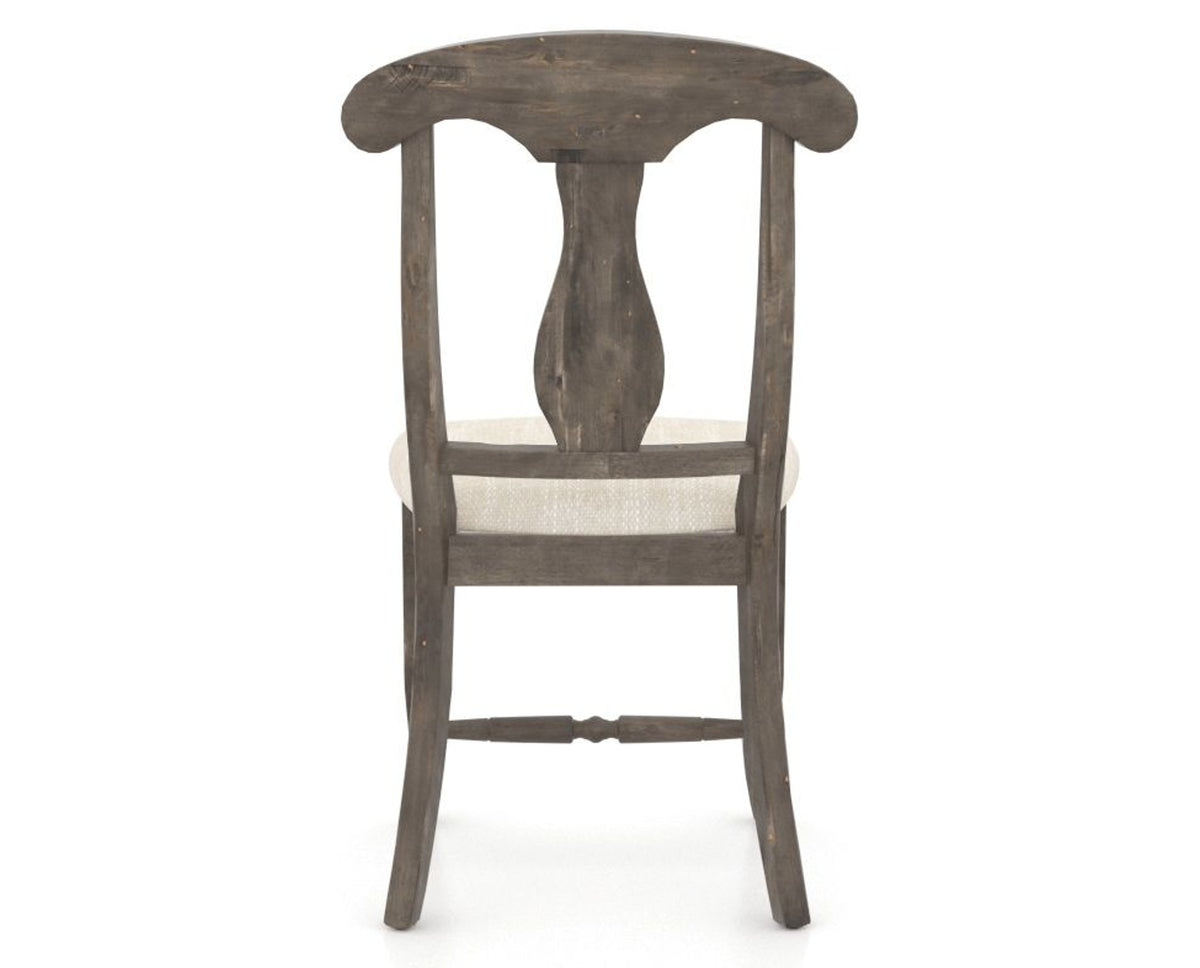 Canadel Champlain Dining Chair 0600 in FT InsideOut® and 08 Shadow, back view