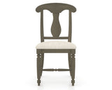 Canadel Dining Chair 0600 in FT InsideOut® and 08 Shadow, front view