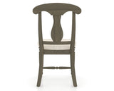 Canadel Dining Chair 0600 in FT InsideOut® and 08 Shadow, back view