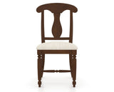 Canadel Dining Chair 0600 in FT InsideOut® and 19 Cognac Washed, front view