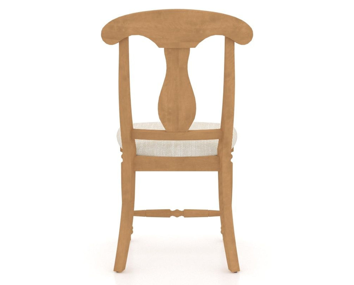 Canadel Dining Chair 0600 in FT InsideOut® and 20 Caramel Washed, back view